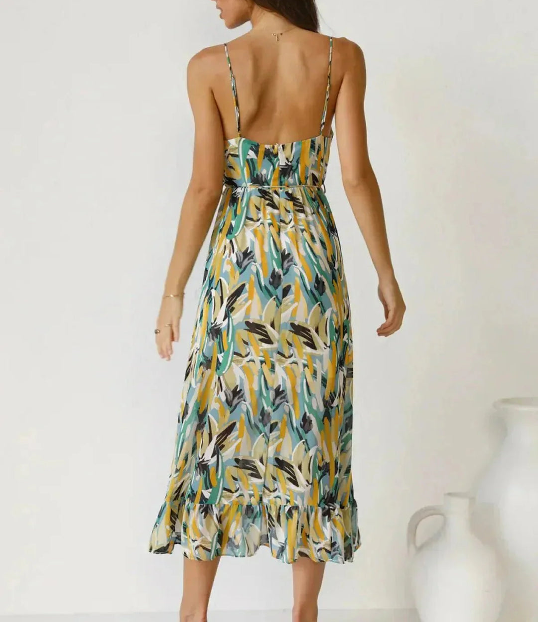 La Chispa | Vestido Midi en Color Vibrante