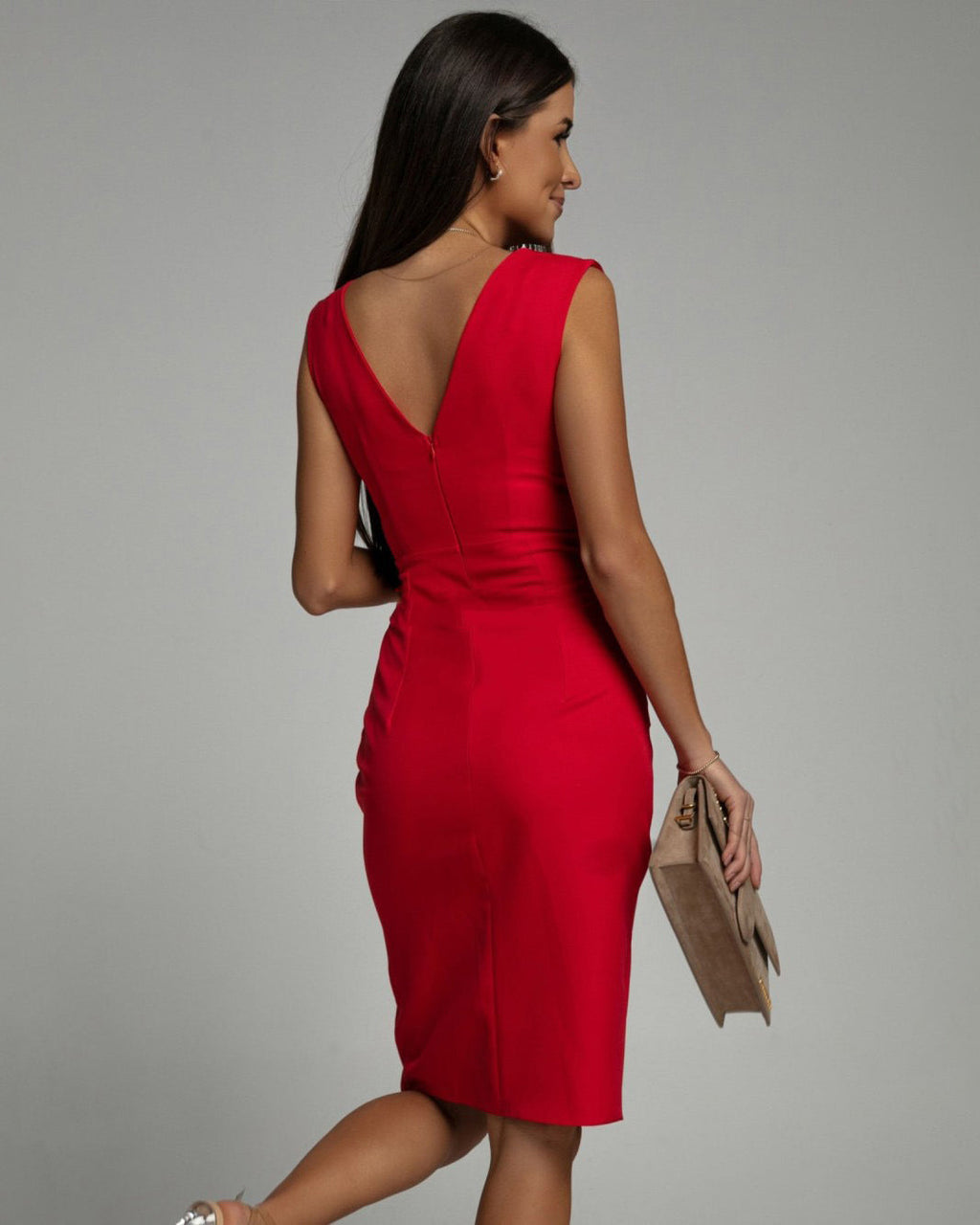 La Scintilla | Vestido Elegante de Viscosa con Detalle de Abertura