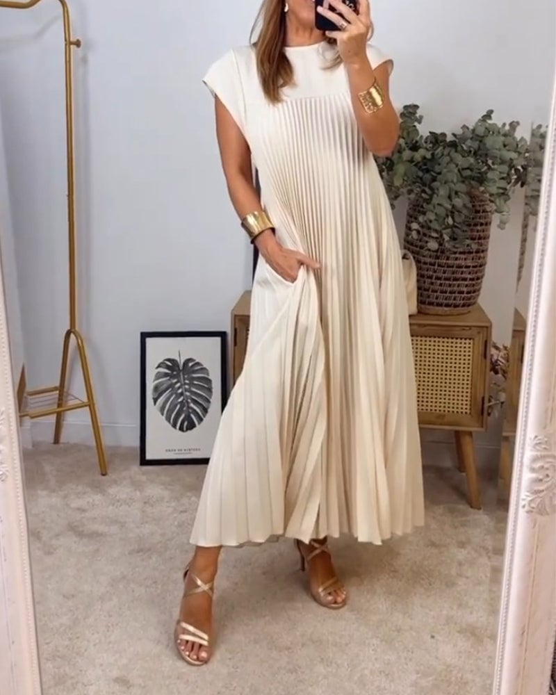 La Scintilla | Vestido Sin Mangas con Pliegues