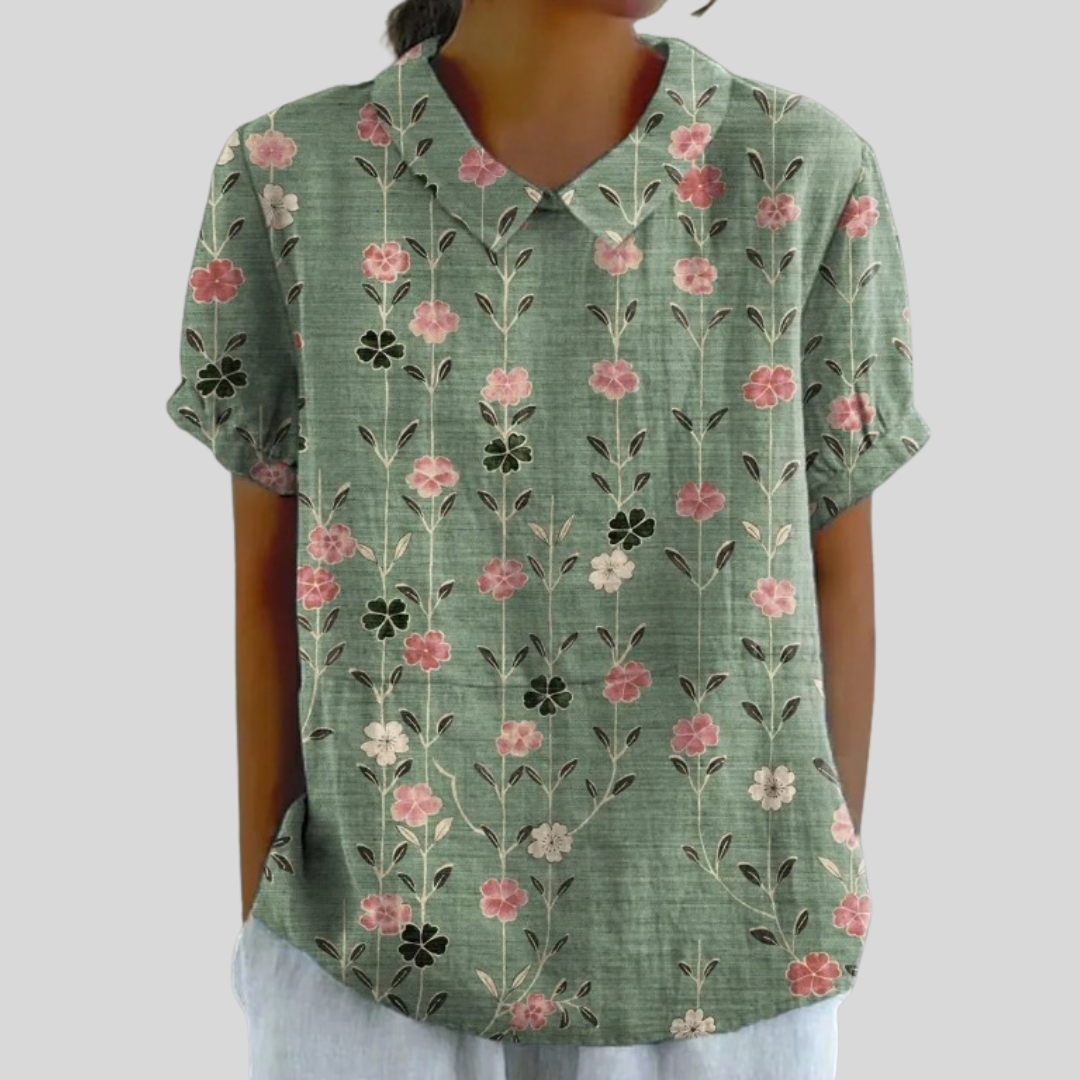 Rosa | Blusa Floral Elegante y Cómoda