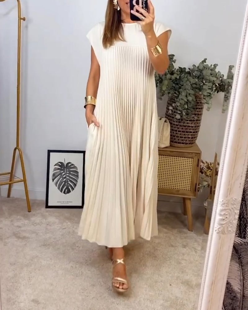 La Scintilla | Vestido Sin Mangas con Pliegues