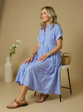 La Chispa | Vestido Elegante de Rayas Suaves
