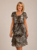 Hélène | Vestido elegante con estampado "Leopardo"