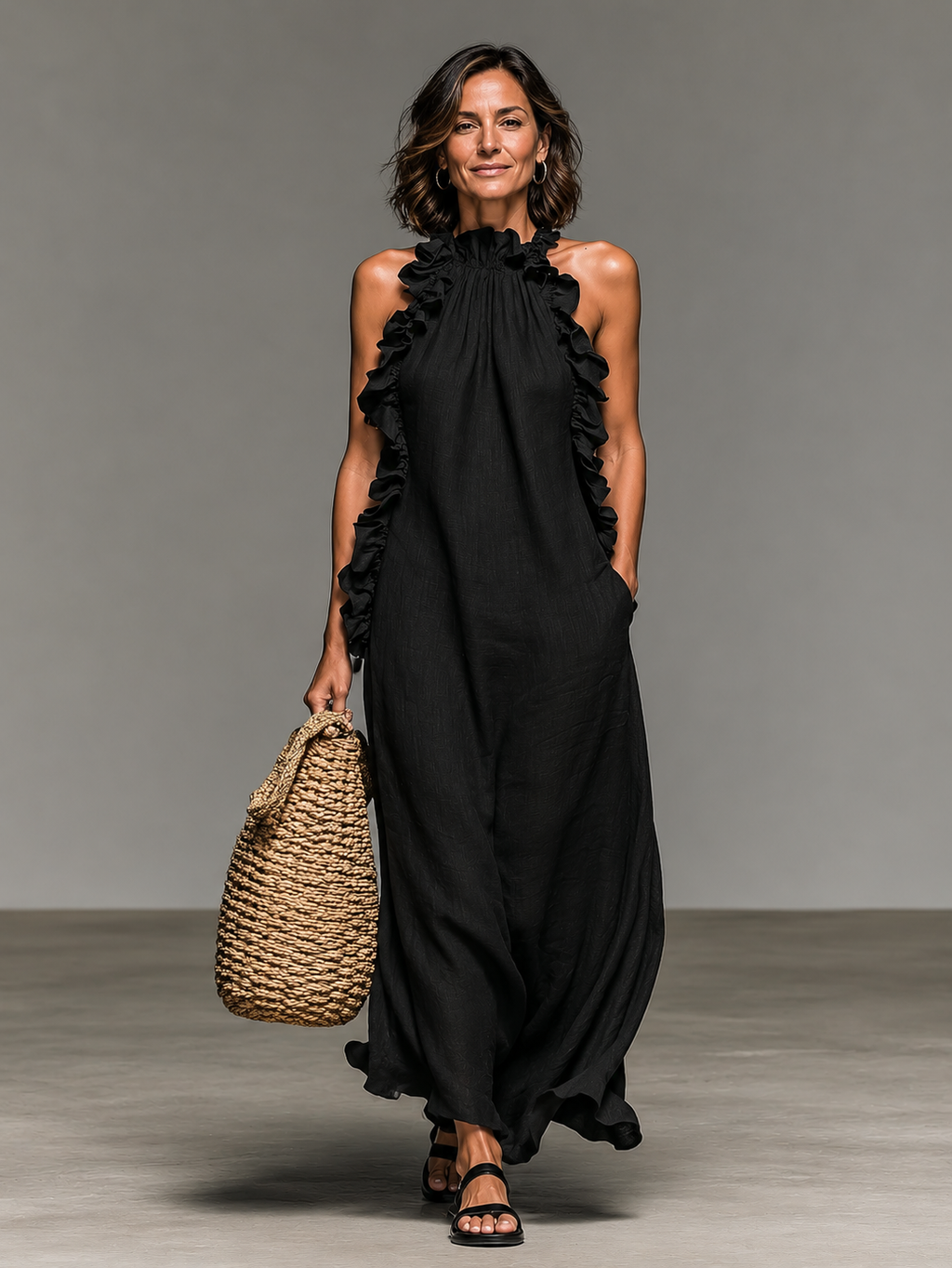 Lua | Vestido Maxi con Bolsillos