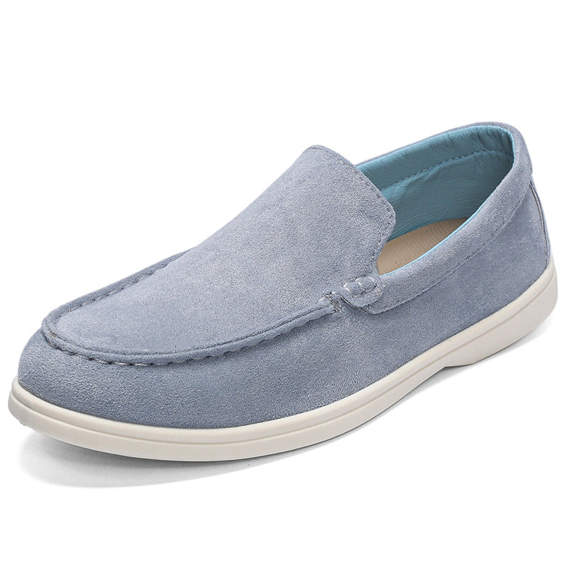 Cross-Border Popular Slip-On Suede Loafers Slip-On Slip-Ons Casual Fashion Beanie Shoes for Men Dropshipping