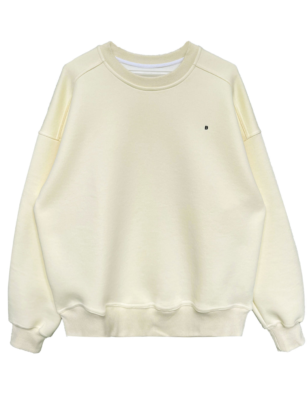 Luxi Simple Profile Loose BF Solid Color Lazy Pullover Sweatshirt Women's ins Letter Embroidered Long-sleeved Top 2267