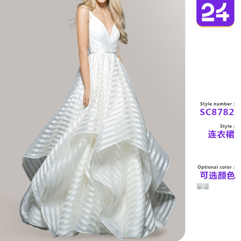 2025 New Backless Lace Mid-Waist Small Tail Beautiful Accessible Luxury White Small Fresh Simple Wedding Dress