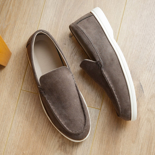 Cross-Border Popular Slip-On Suede Loafers Slip-On Slip-Ons Casual Fashion Beanie Shoes for Men Dropshipping