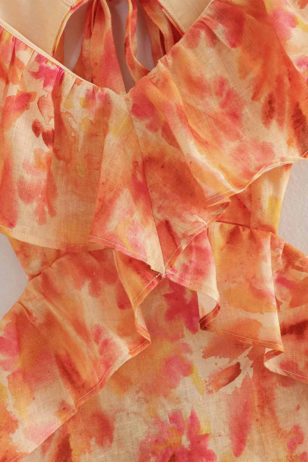 Yafit™ | Vestido Floral con Detalles de Volantes