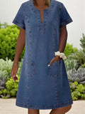 Liz™ | Vestido Casual de Denim