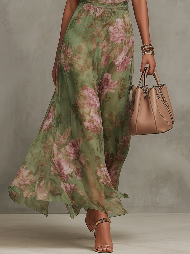 Élise Floral Maxi Dress by La Chispa