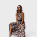 Lian™ | Vestido Midi Boho con Estampado de Lunares