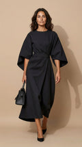 Maya™ | Vestido Chic con Mangas Abullonadas
