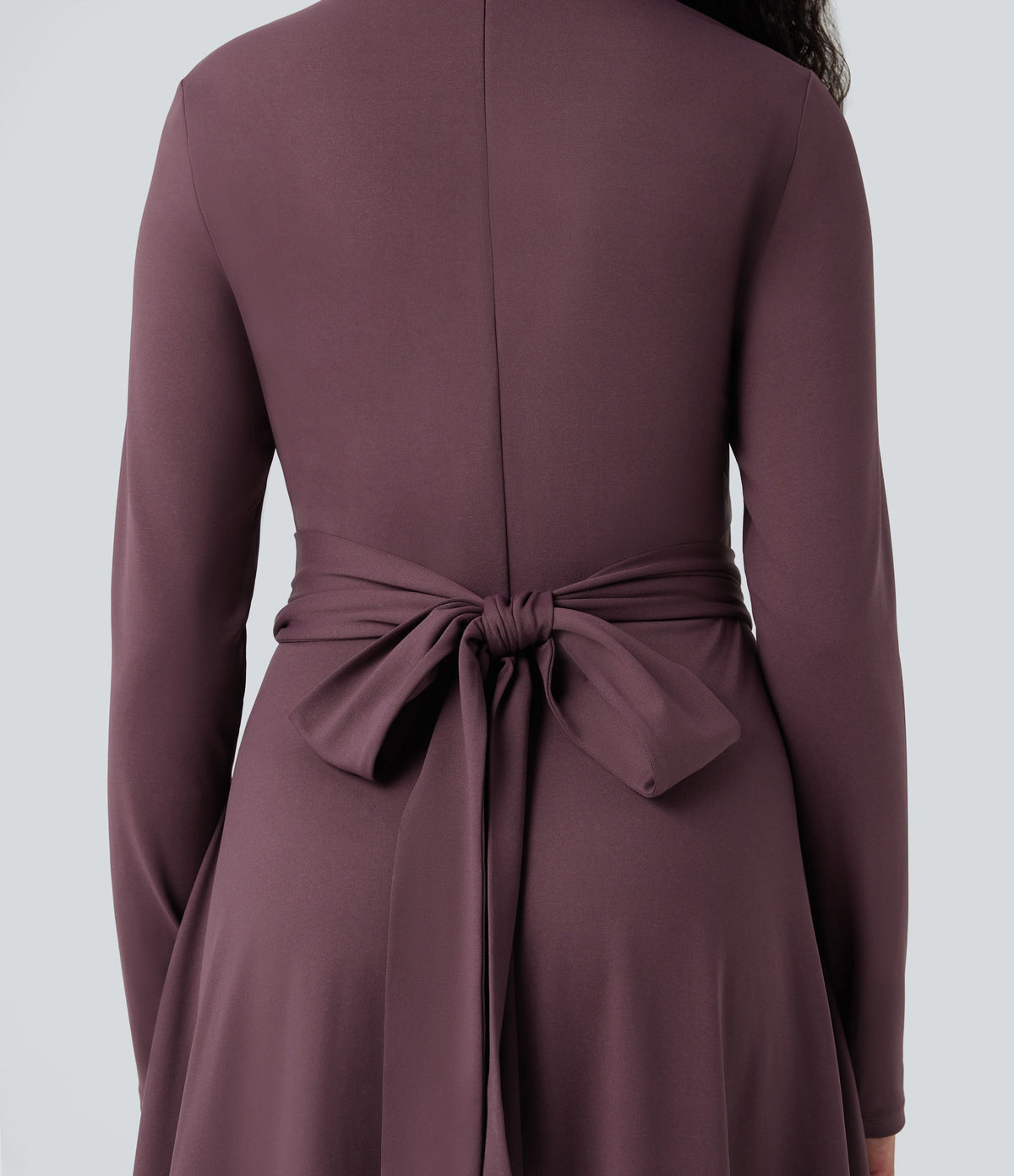 LUCÍA | Vestido Midi de Trabajo con Lazo Trasero