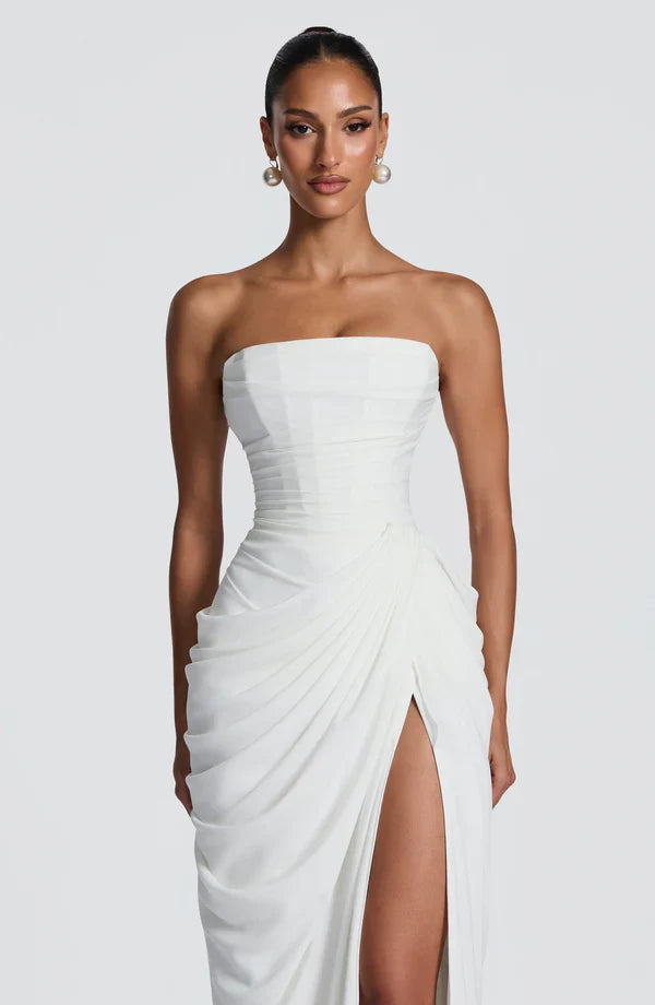MALENA | Vestido Largo Drapeado