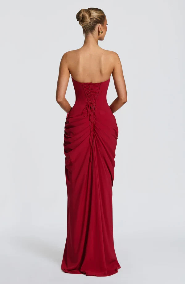 MALENA | Vestido Largo Drapeado
