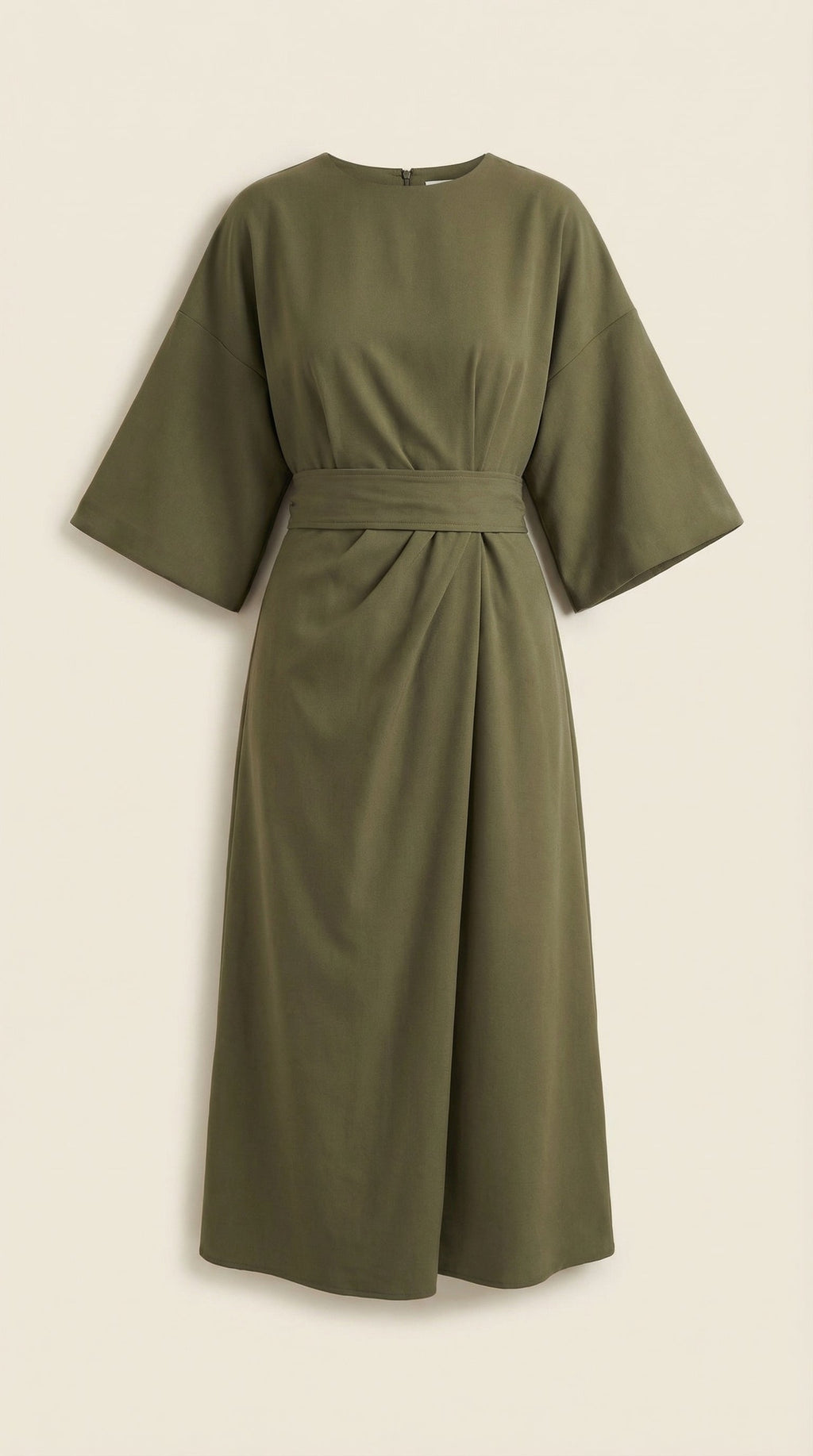 Vestido Maxí Ana con Cinturón Ajustable en la Cintura