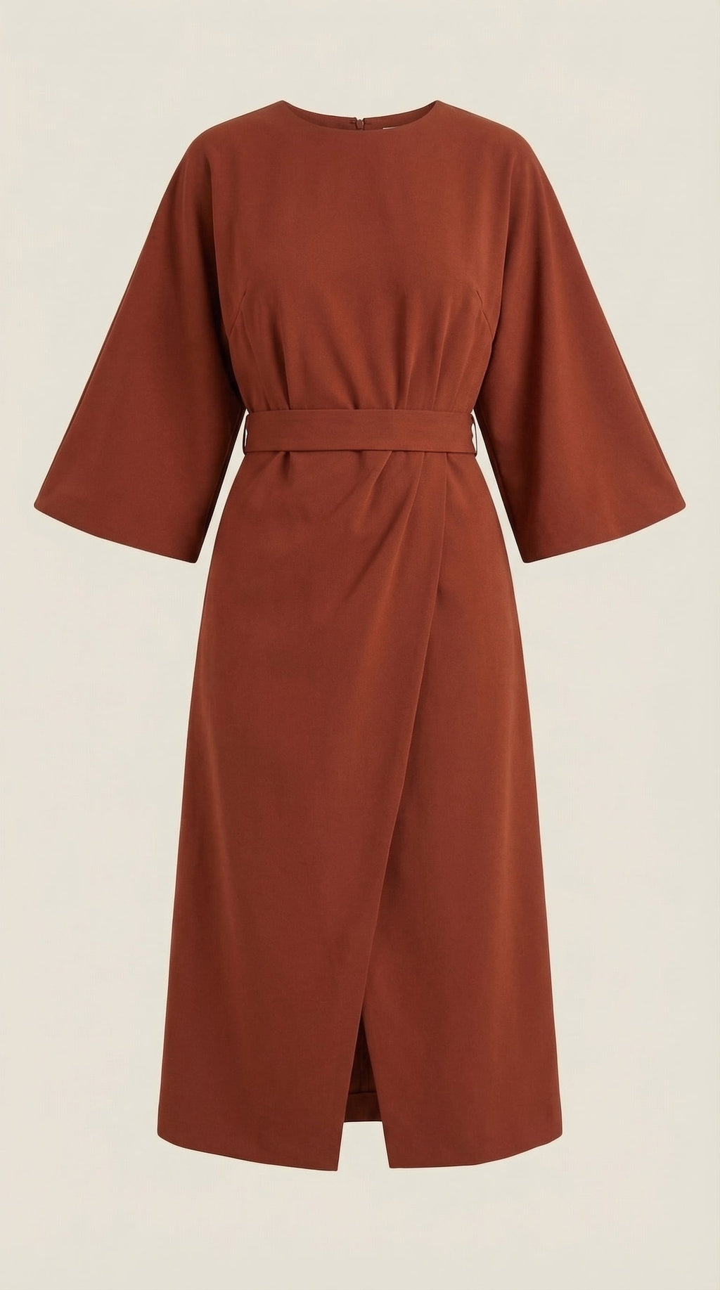 Vestido Maxí Ana con Cinturón Ajustable en la Cintura