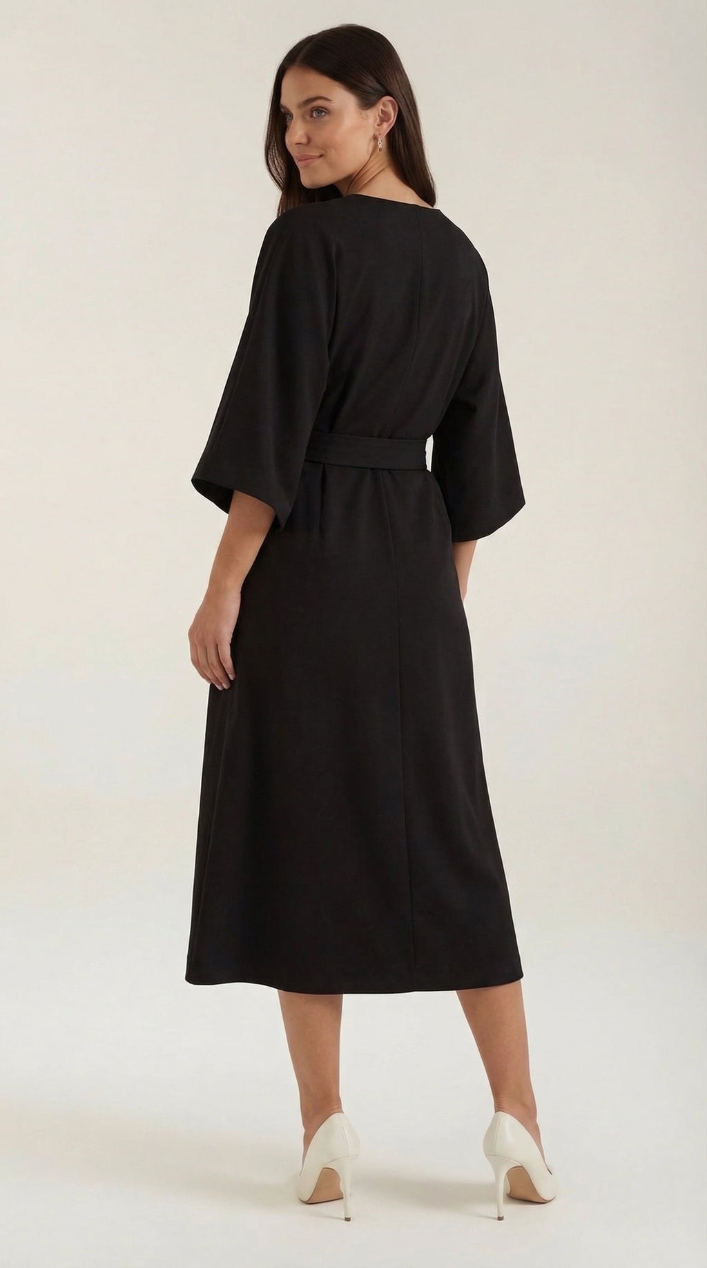 Vestido Maxí Ana con Cinturón Ajustable en la Cintura