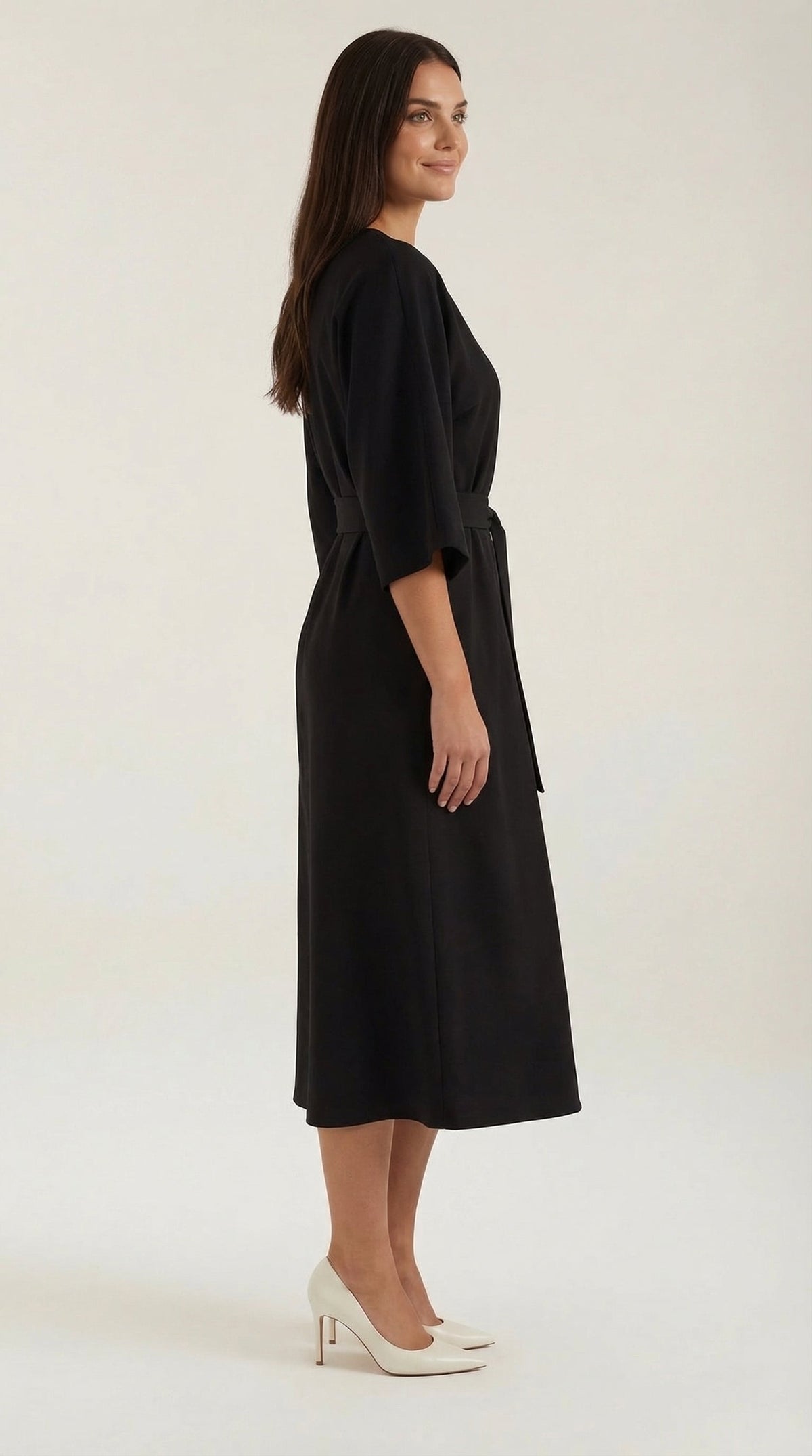 Vestido Maxí Ana con Cinturón Ajustable en la Cintura