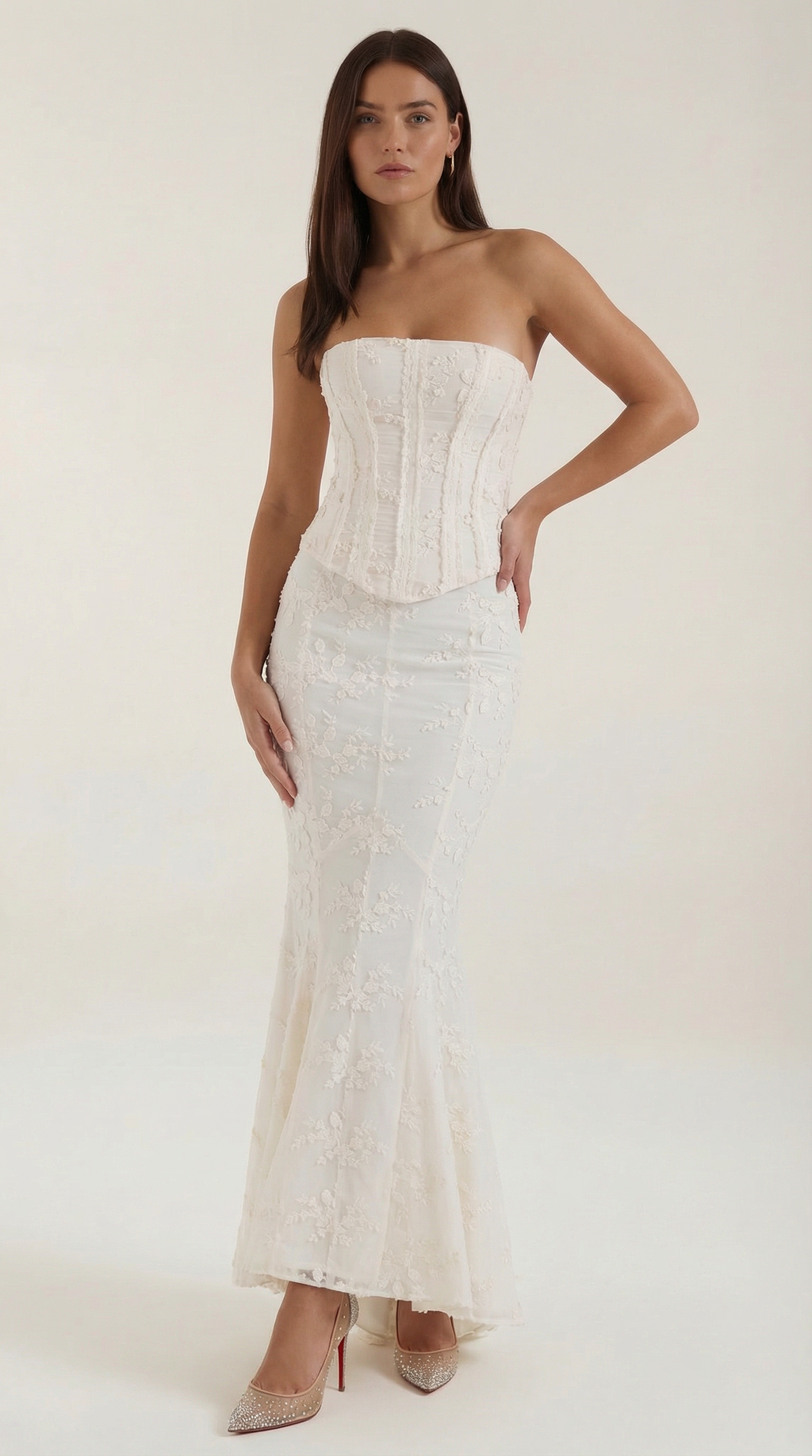 Maxi Vestido de Encaje con Corsé Anastasia