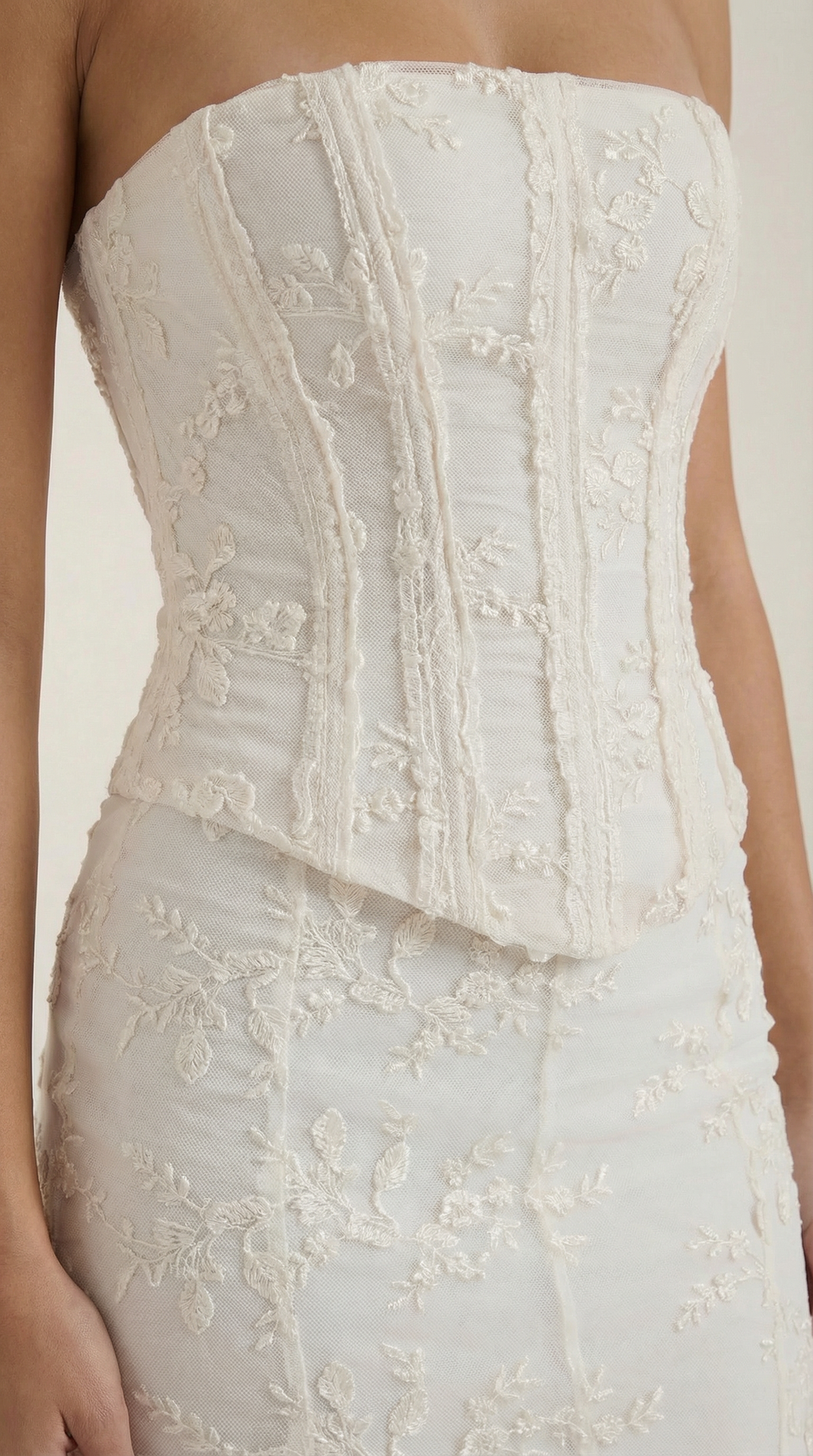 Maxi Vestido de Encaje con Corsé Anastasia