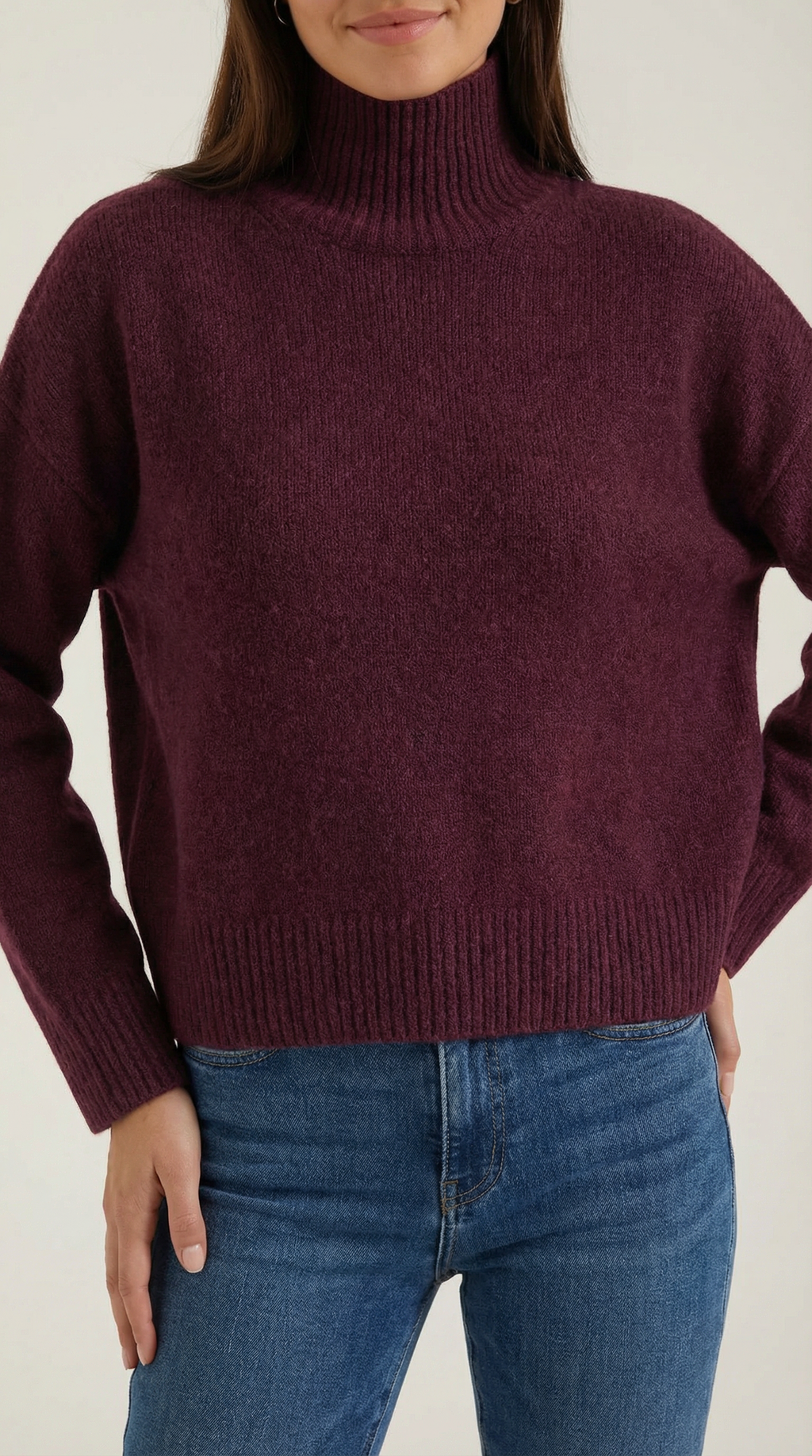 Suéter de cuello alto Andrea - Tejido elegante