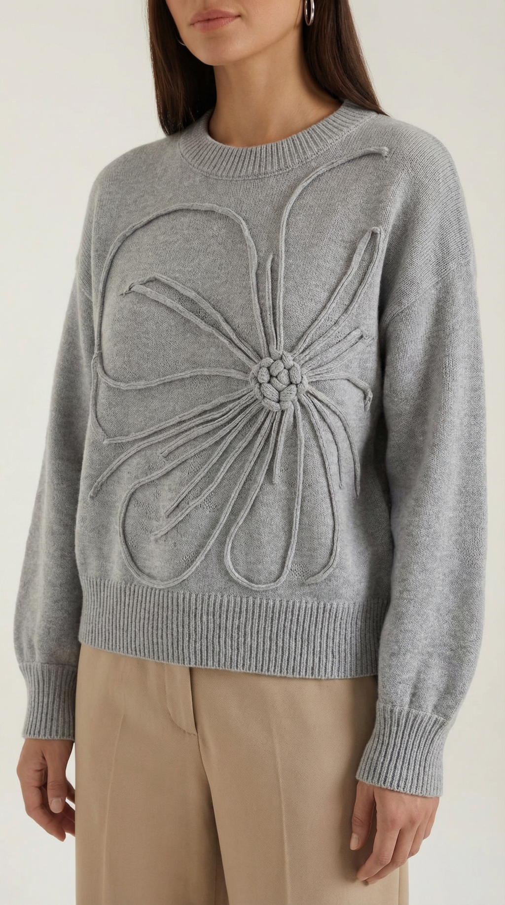 Suéter de punto floral 'Annie'