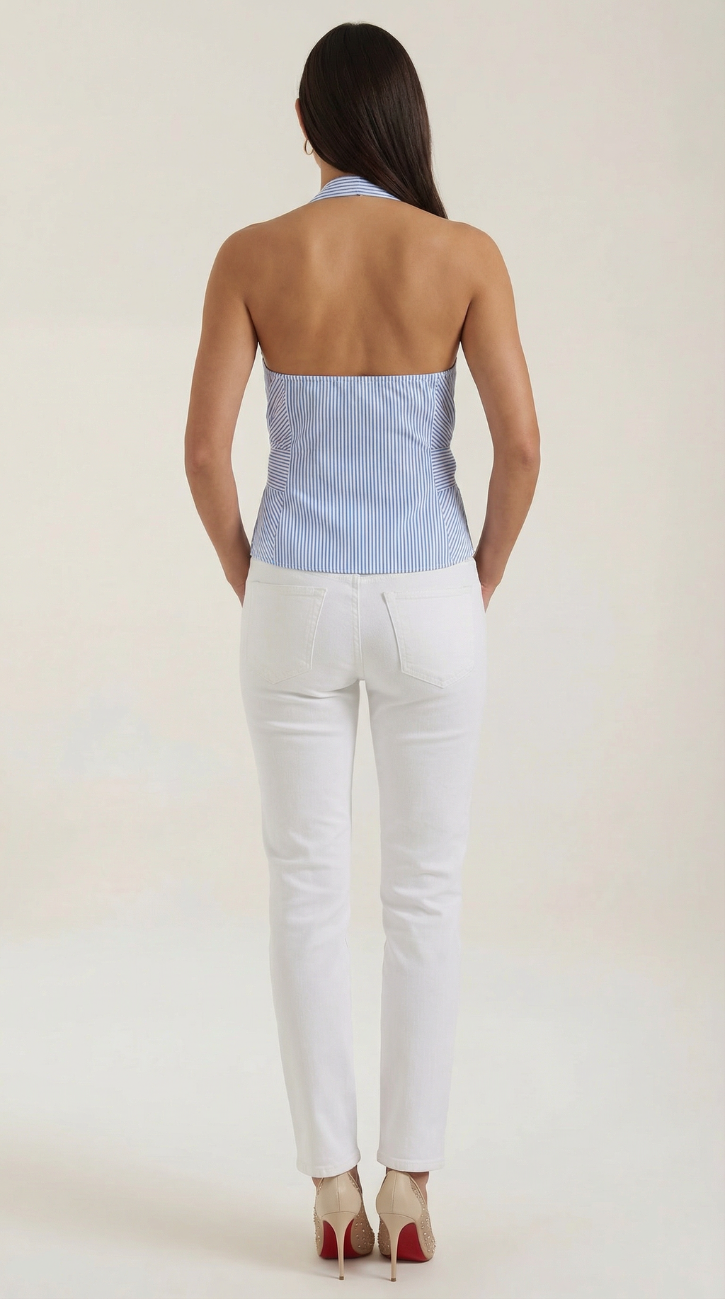 Top Halter Aspen con Cierre de Lazo