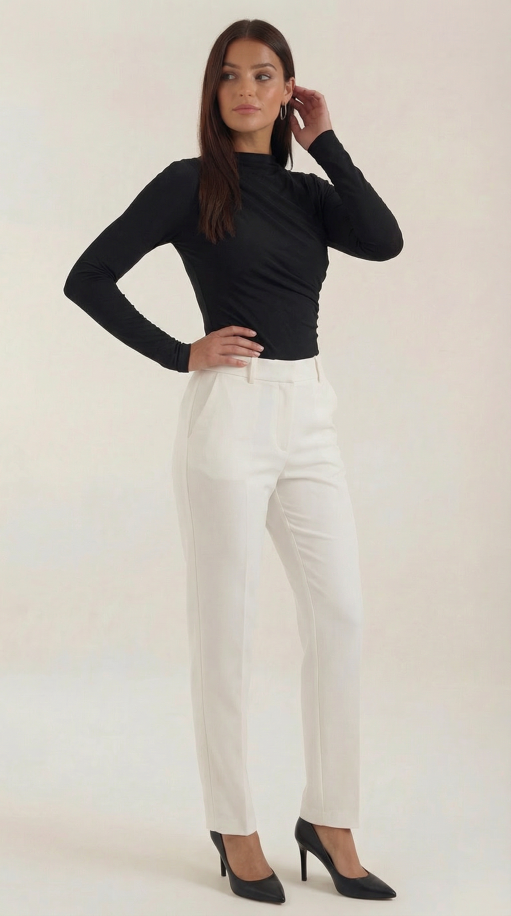 Audrey Geraffter Cuerpo de Manga Larga