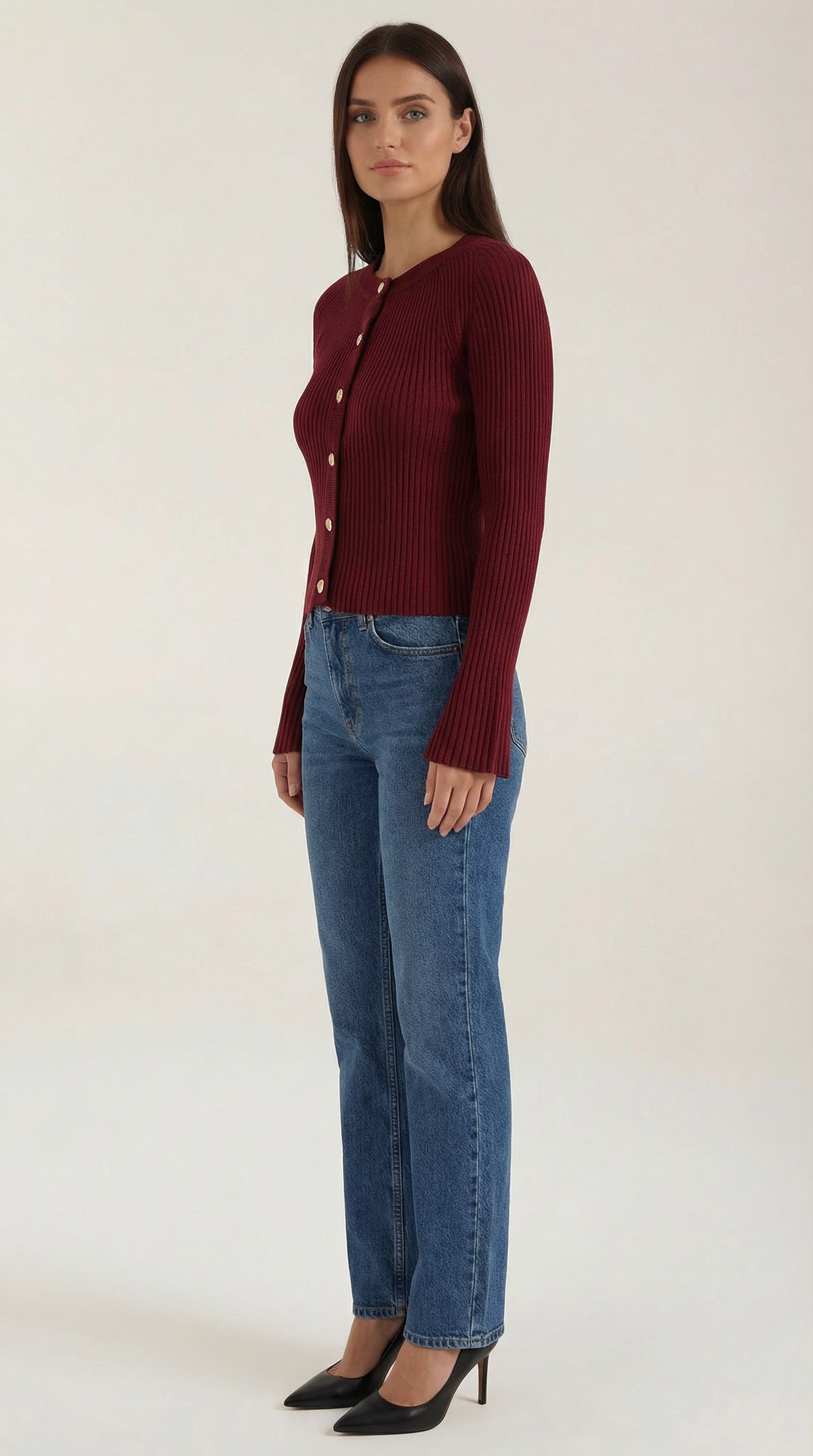Betty Suéter de Punto con Botones