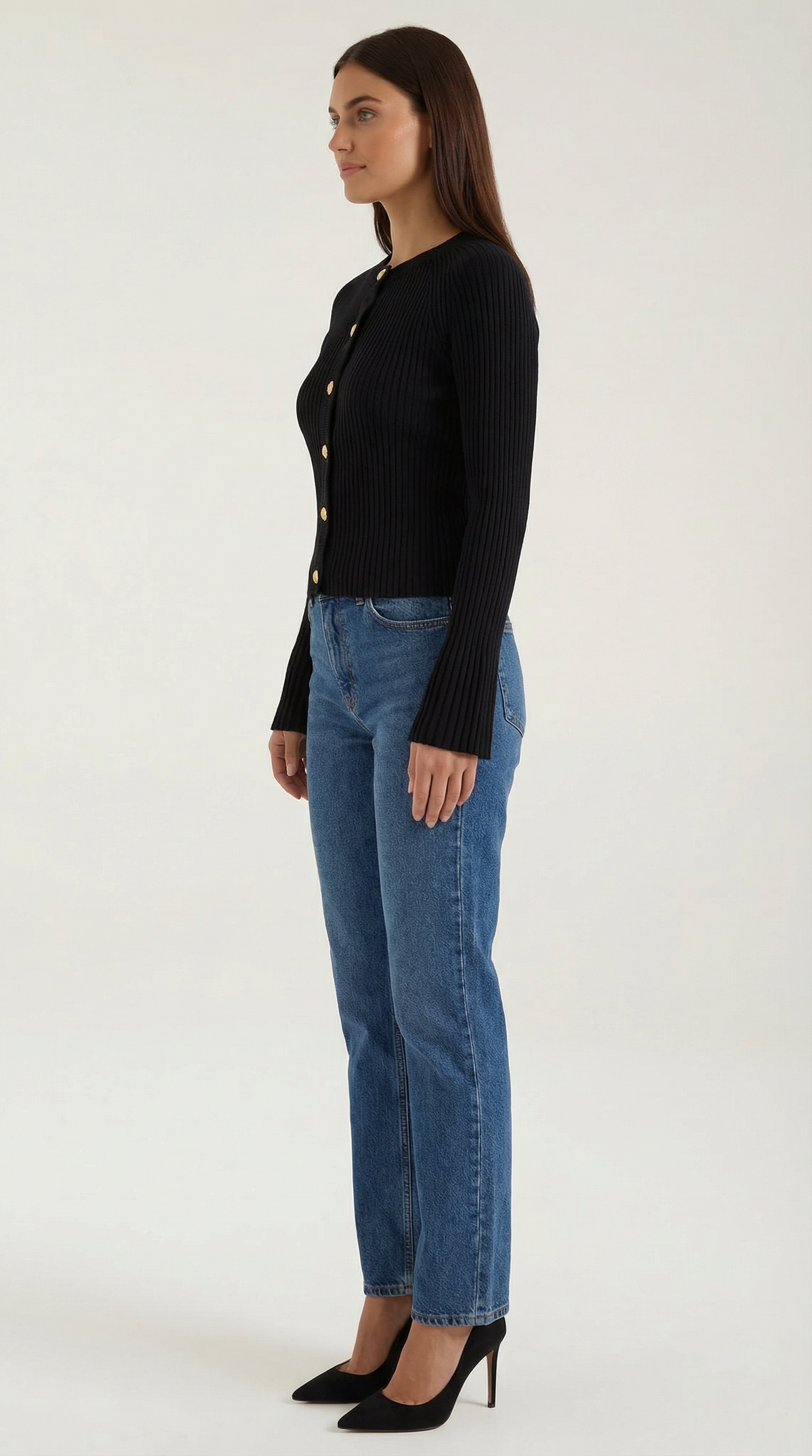 Betty Suéter de Punto con Botones