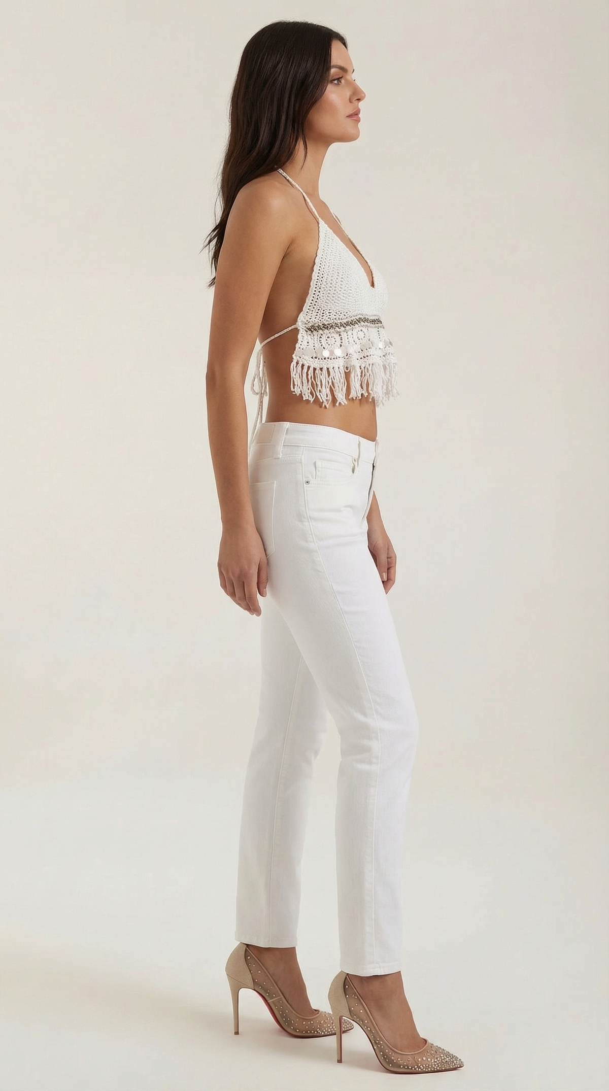 Brandy Boho Knit Halter Top