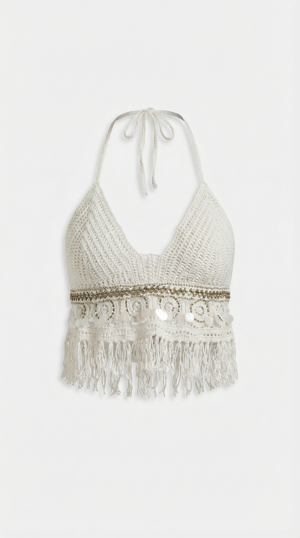 Brandy Boho Knit Halter Top