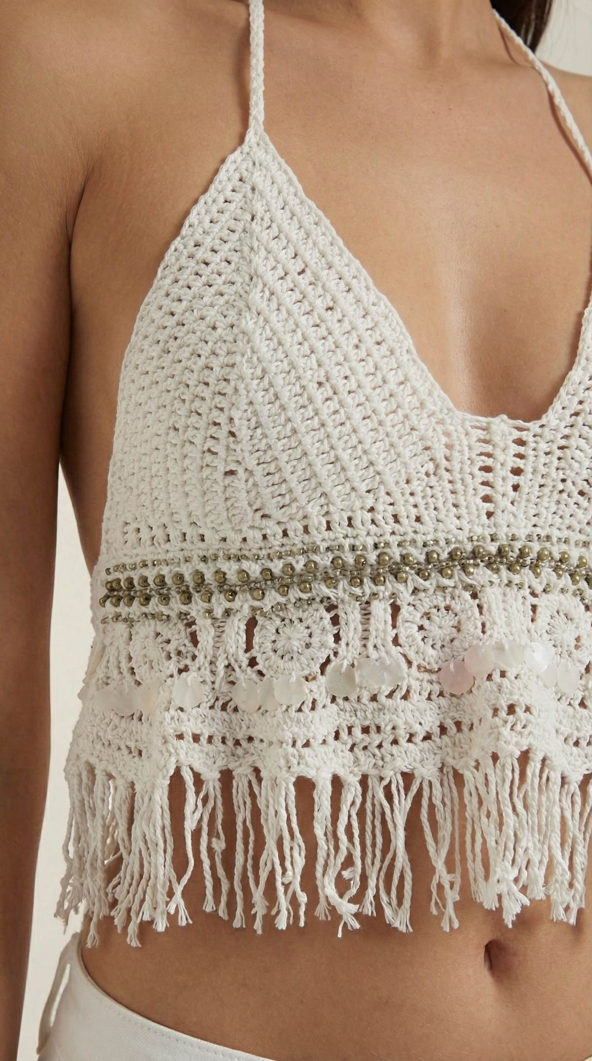 Brandy Boho Knit Halter Top