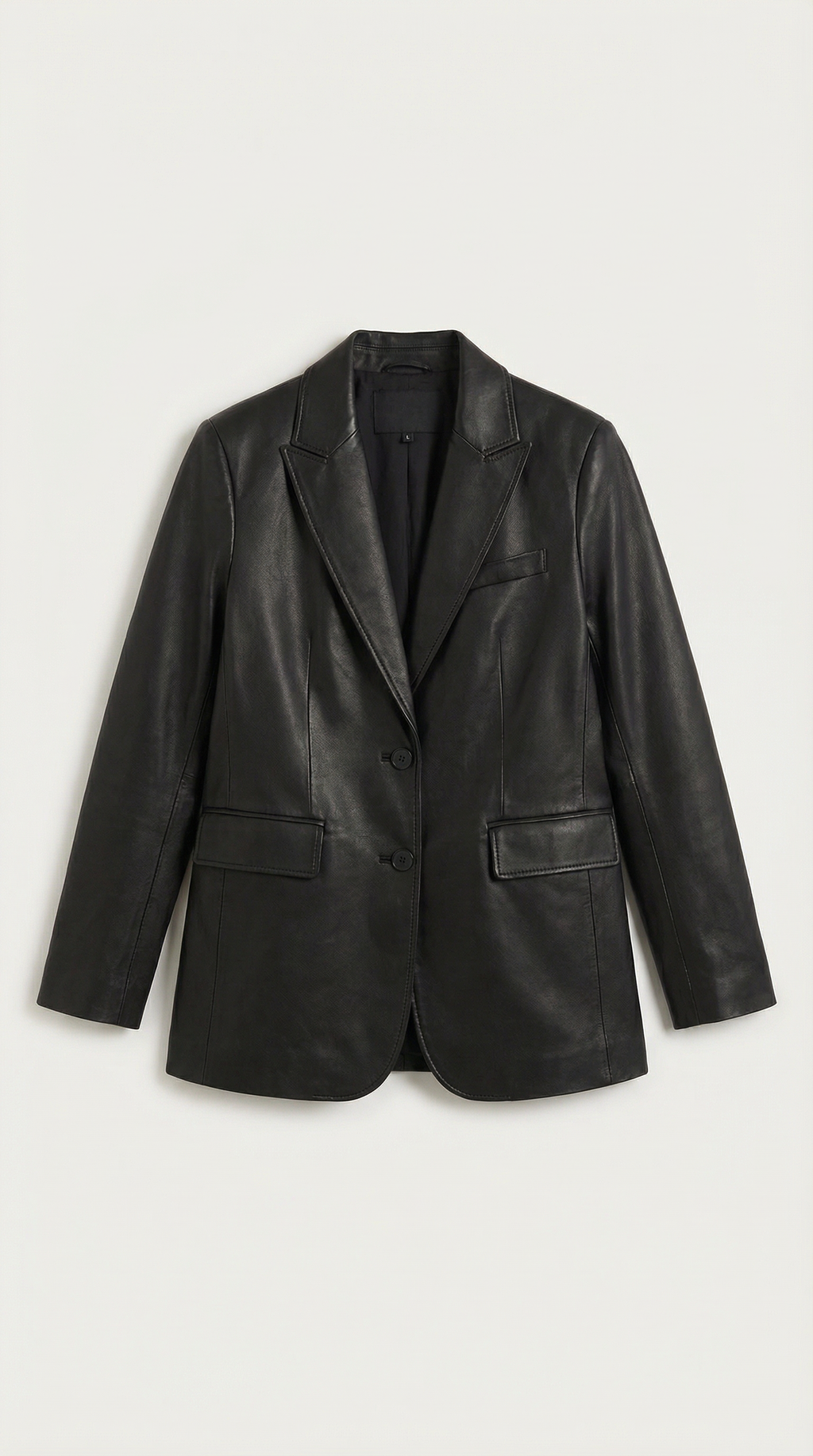 Catherine Oversized Leather Blazer