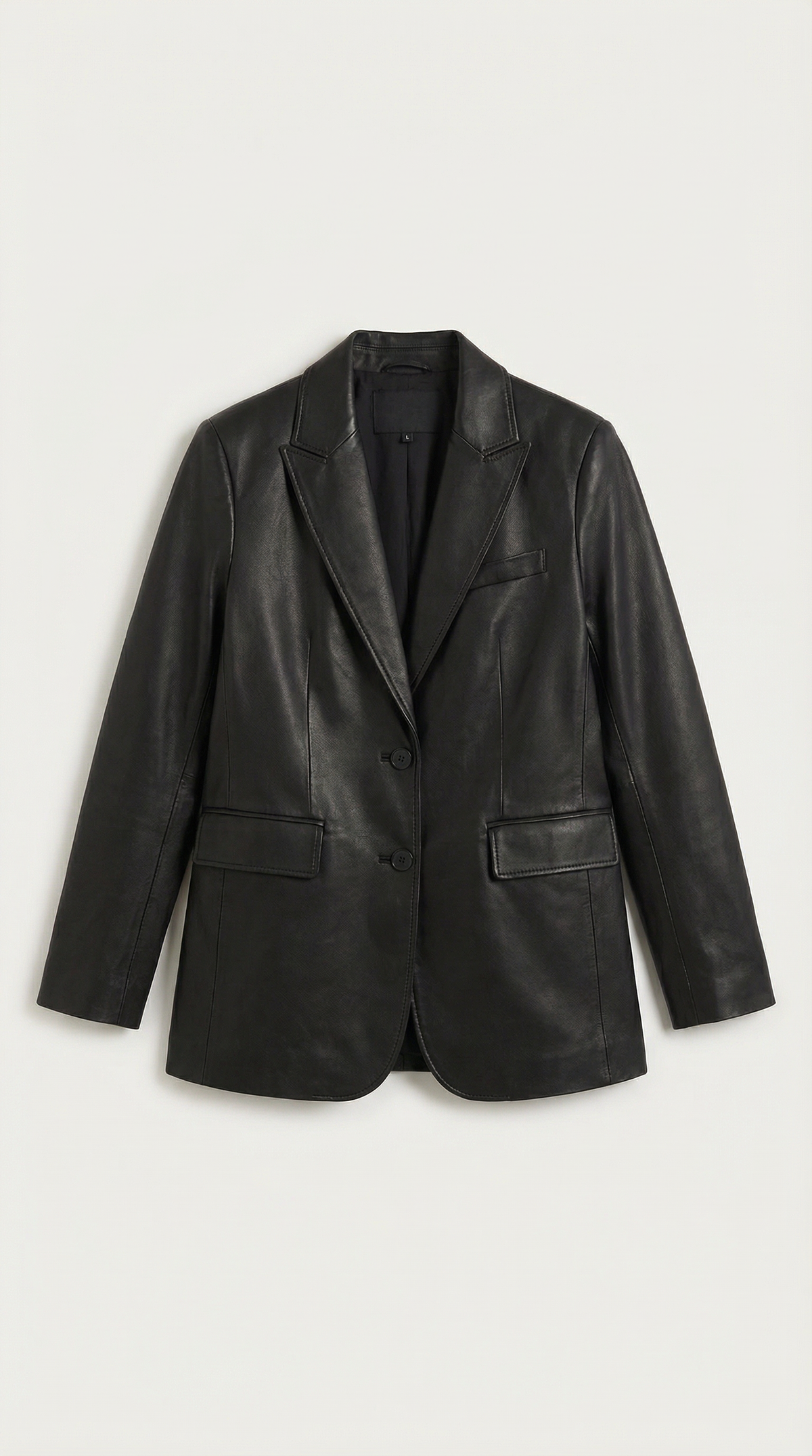 Catherine Oversized Leather Blazer