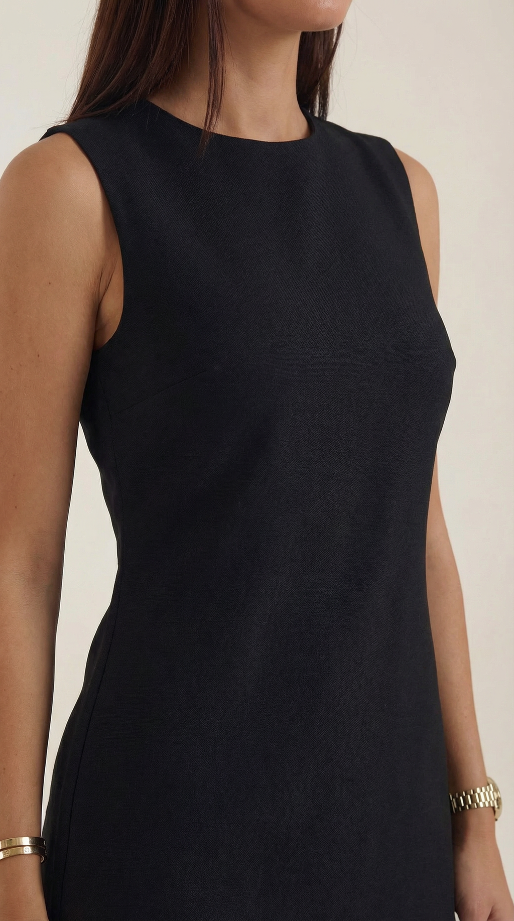 Vestido Celine Corto A-Línea Sin Mangas