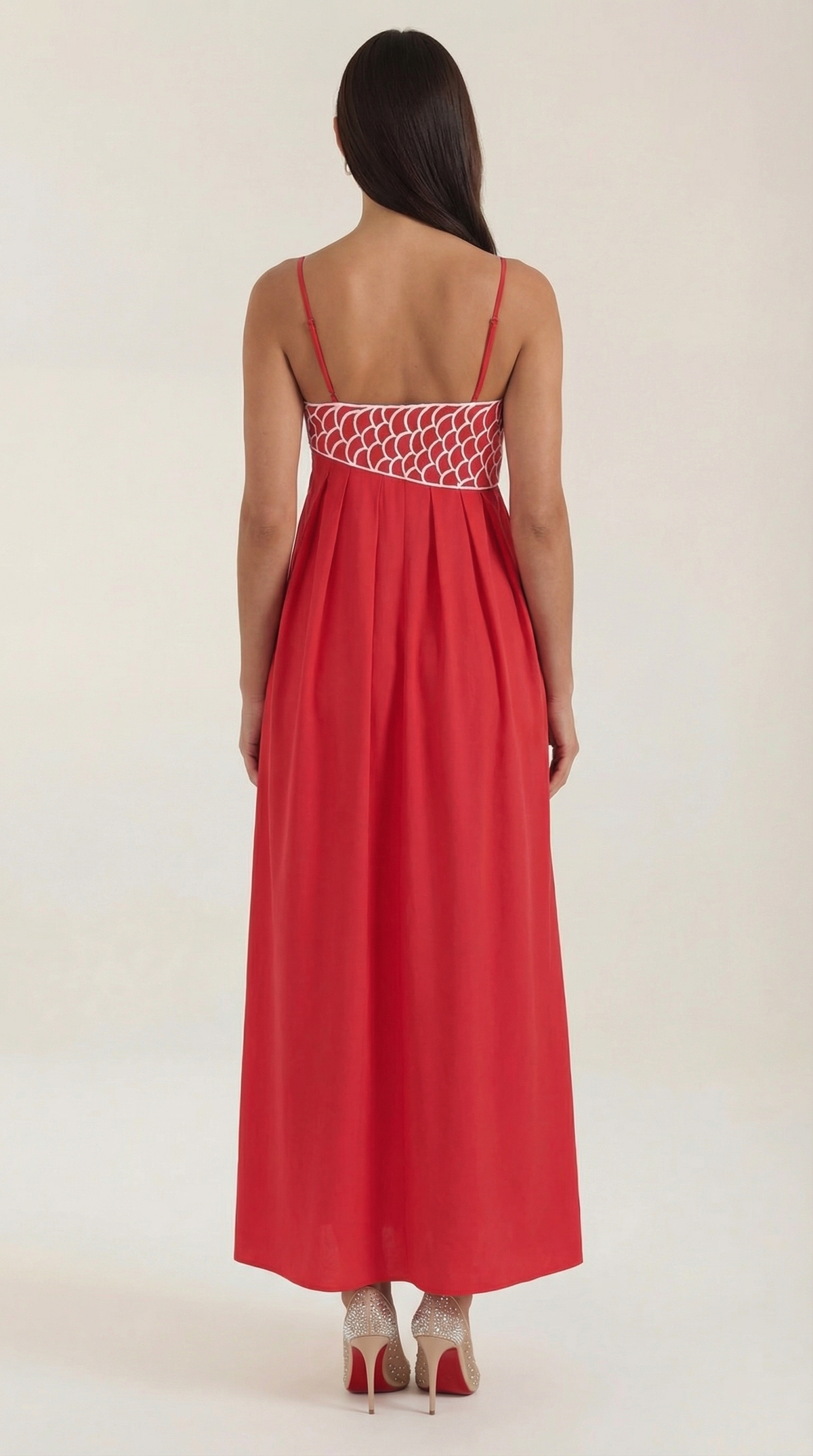 Vestido largo Deborah con bordados