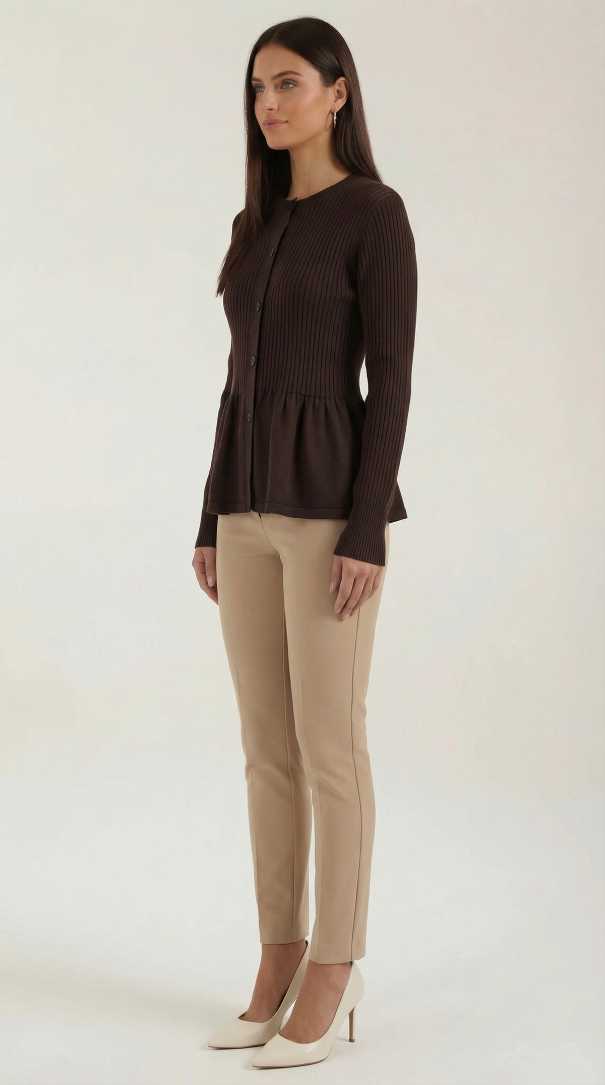 Cardigan Diana con Volantes y Botones
