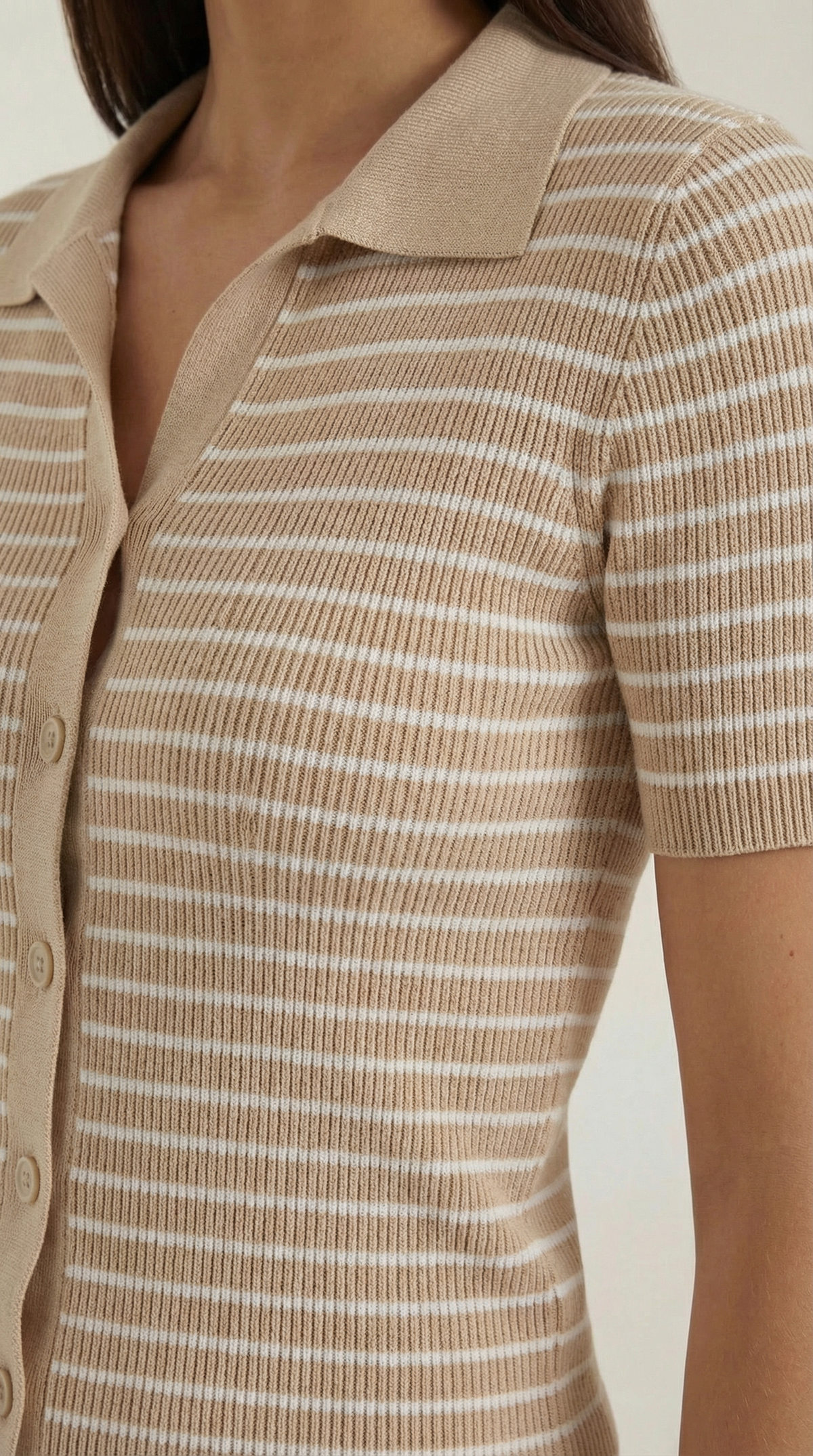 Rayado Polo Top Edith