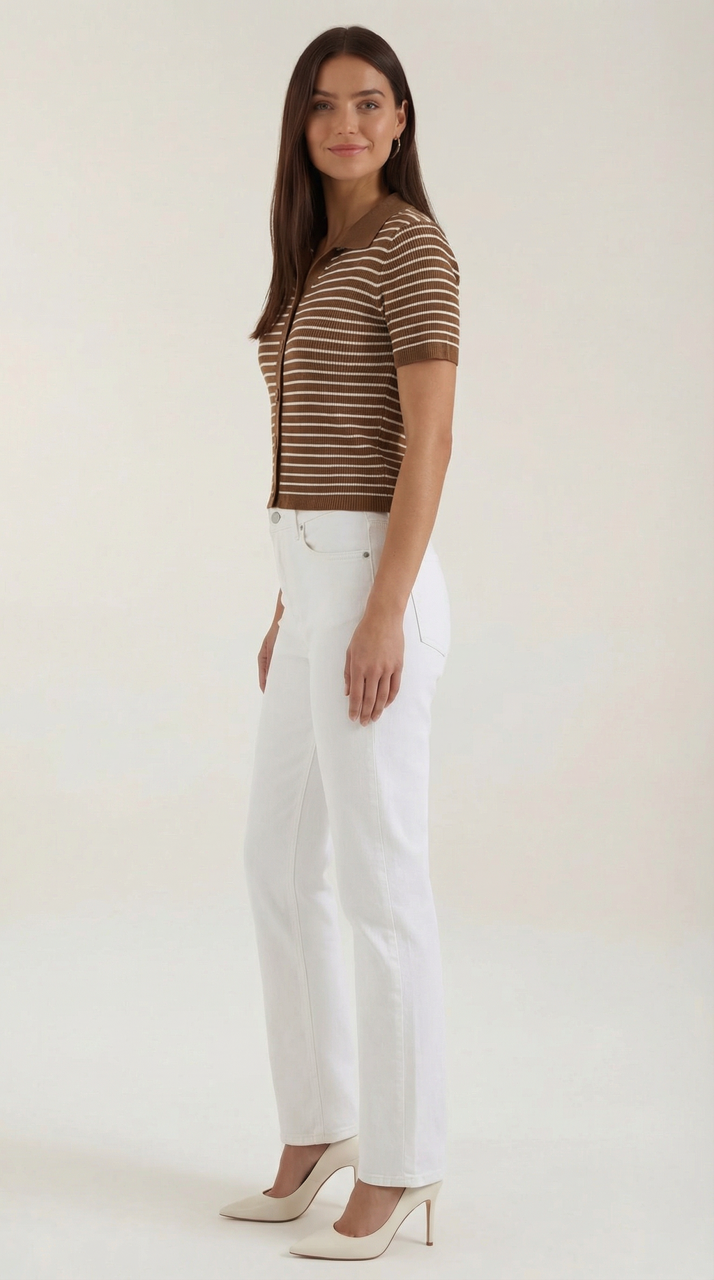 Rayado Polo Top Edith