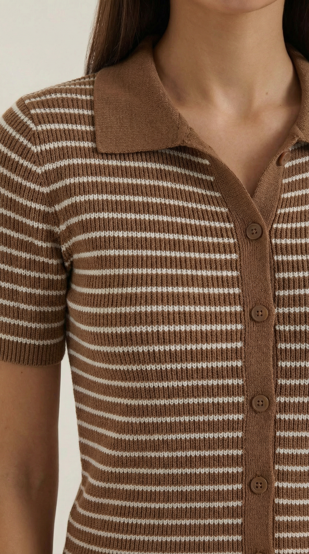 Rayado Polo Top Edith