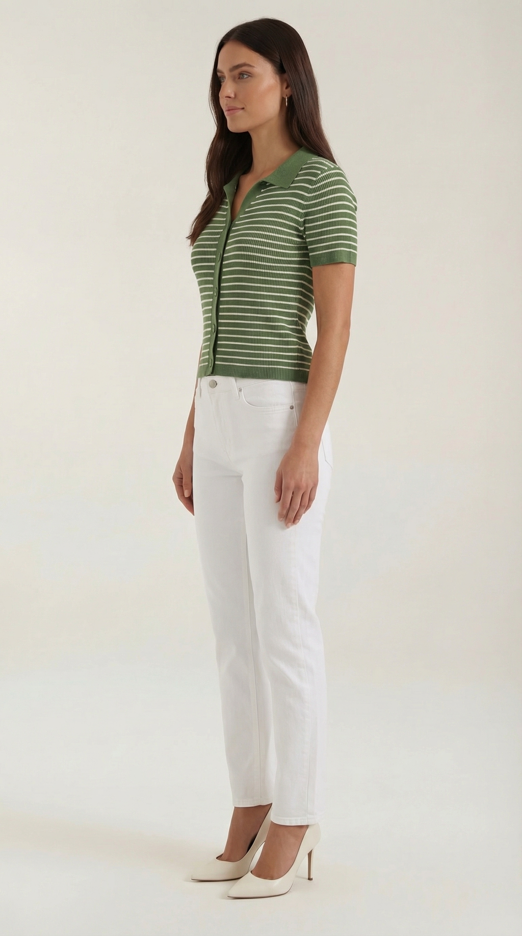 Rayado Polo Top Edith