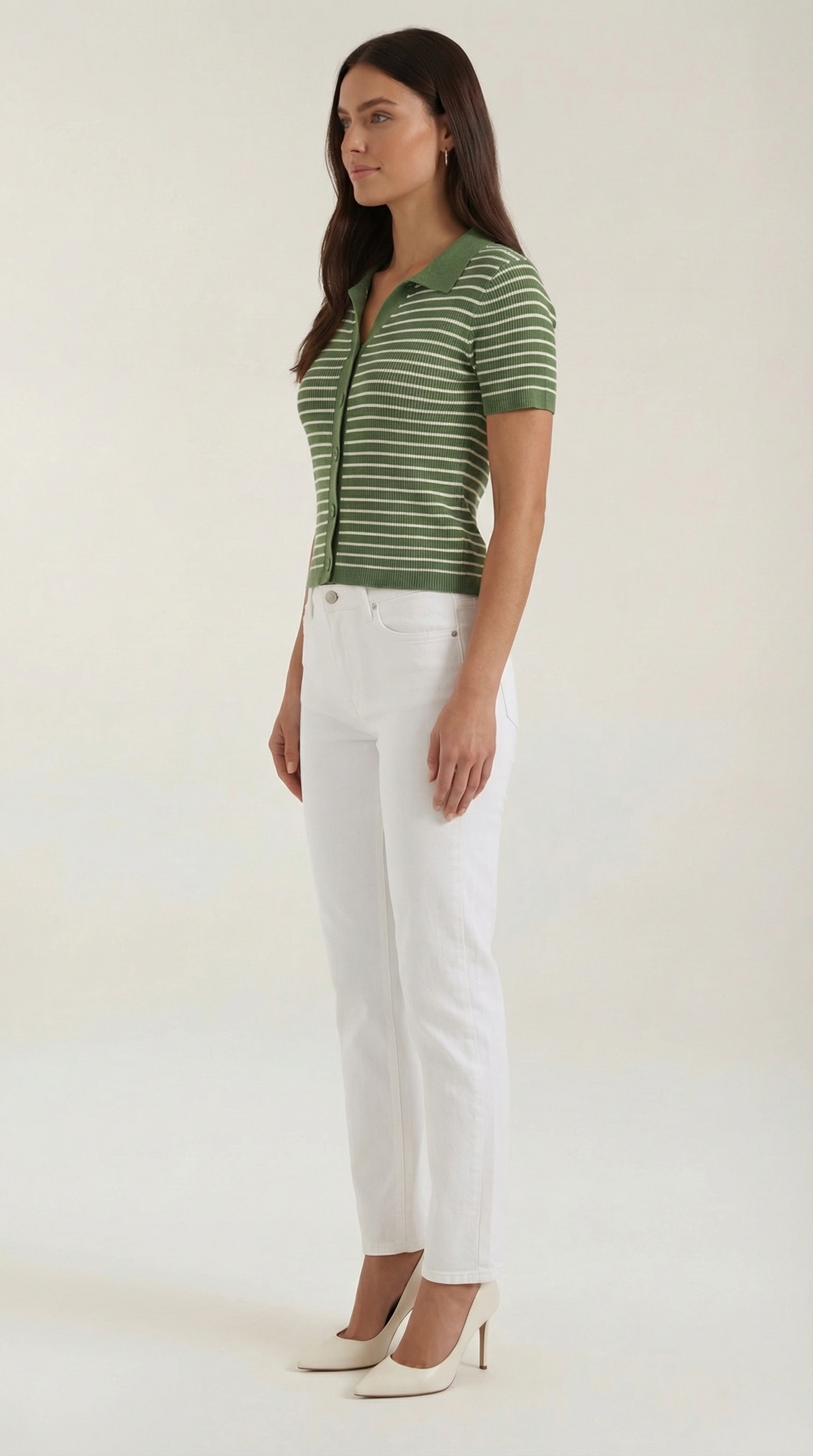 Rayado Polo Top Edith