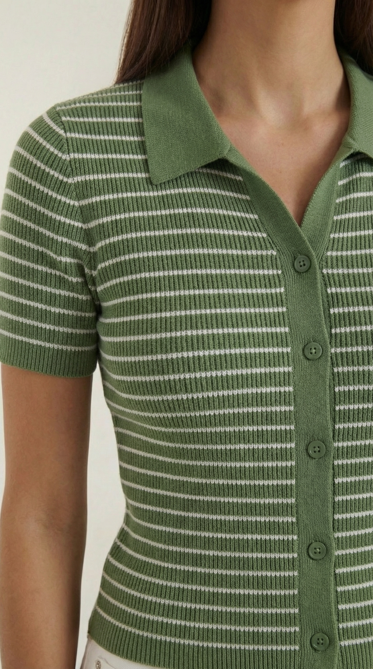 Rayado Polo Top Edith
