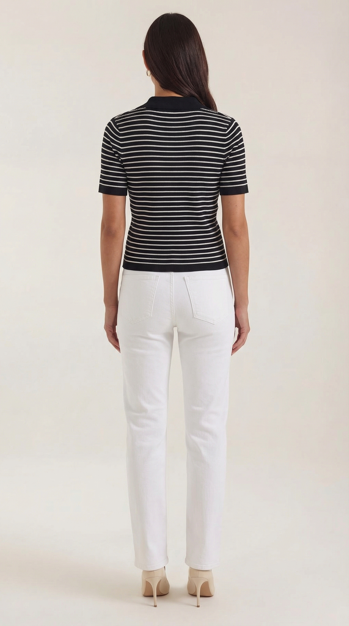 Rayado Polo Top Edith