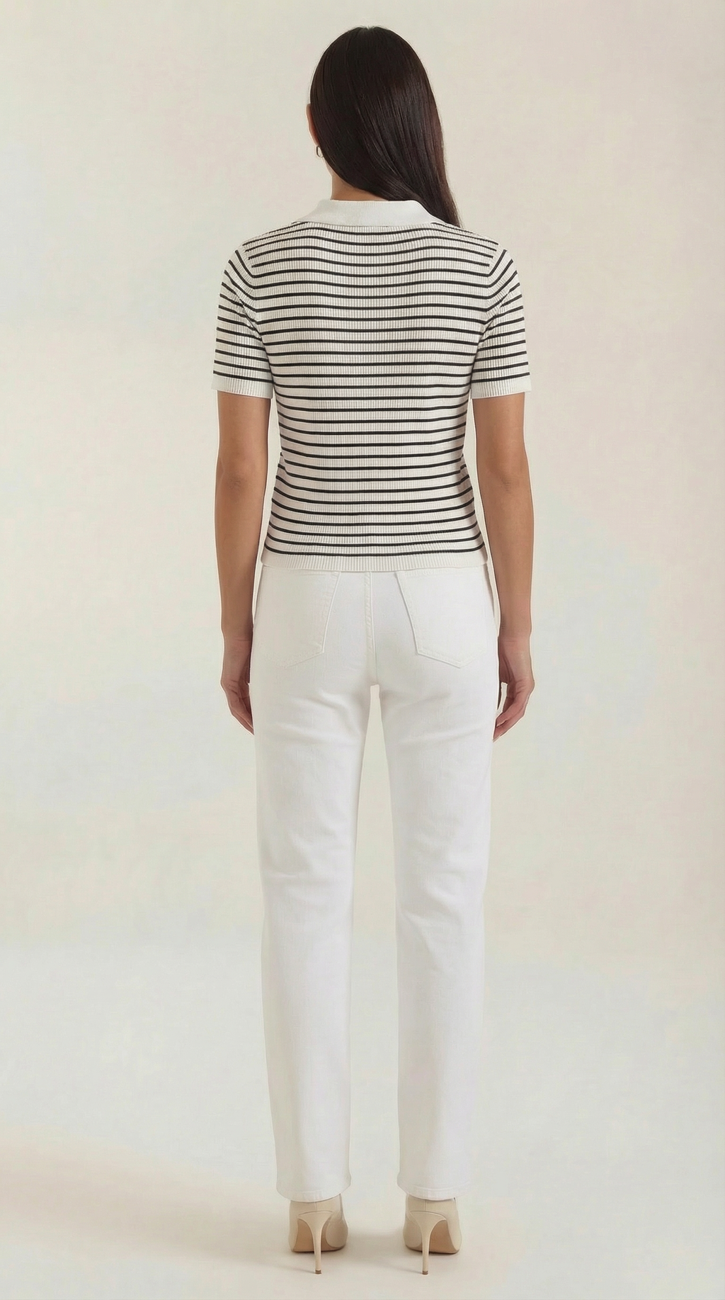 Rayado Polo Top Edith
