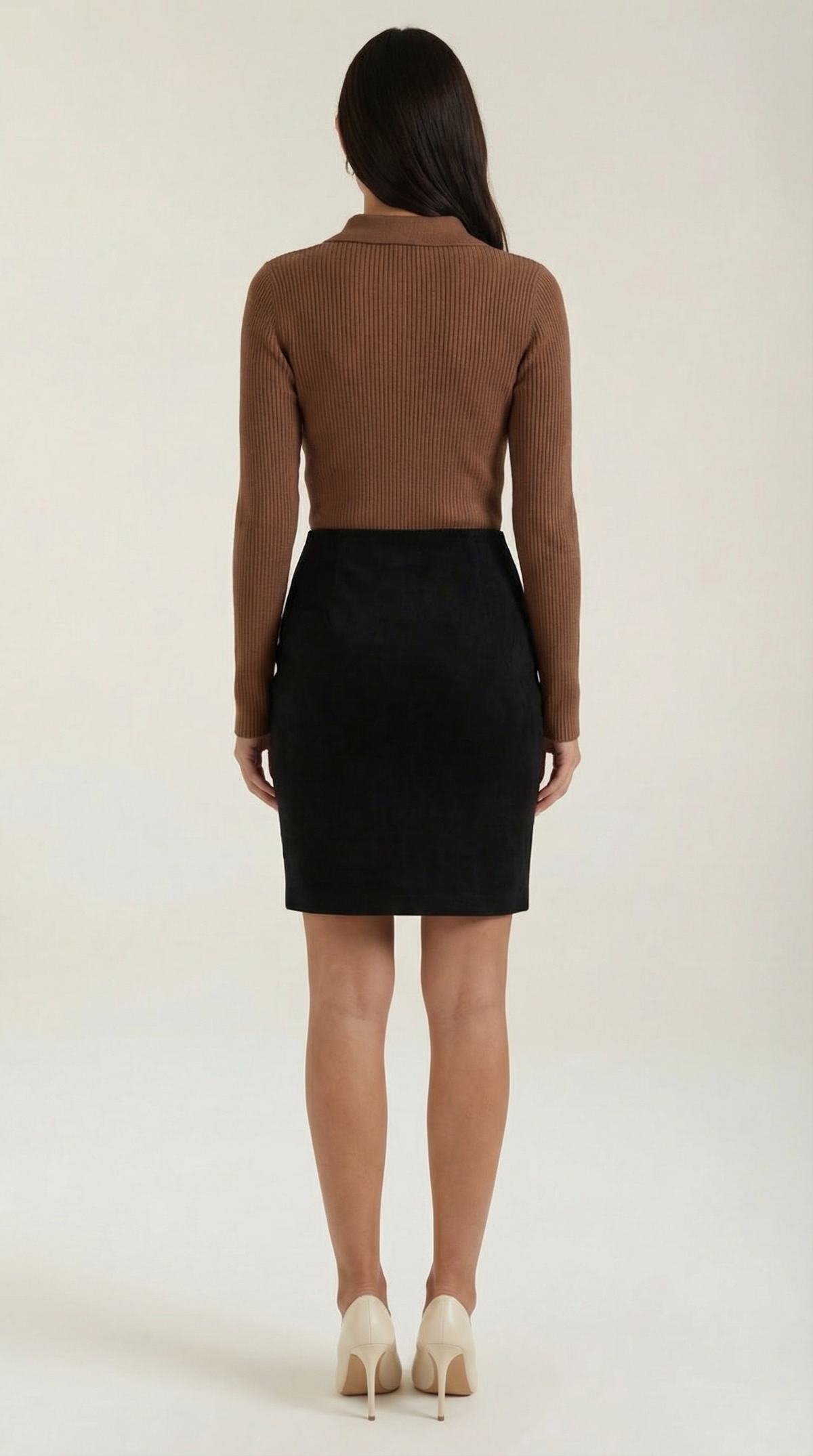 Jersey de lana de manga larga Gail con cuello