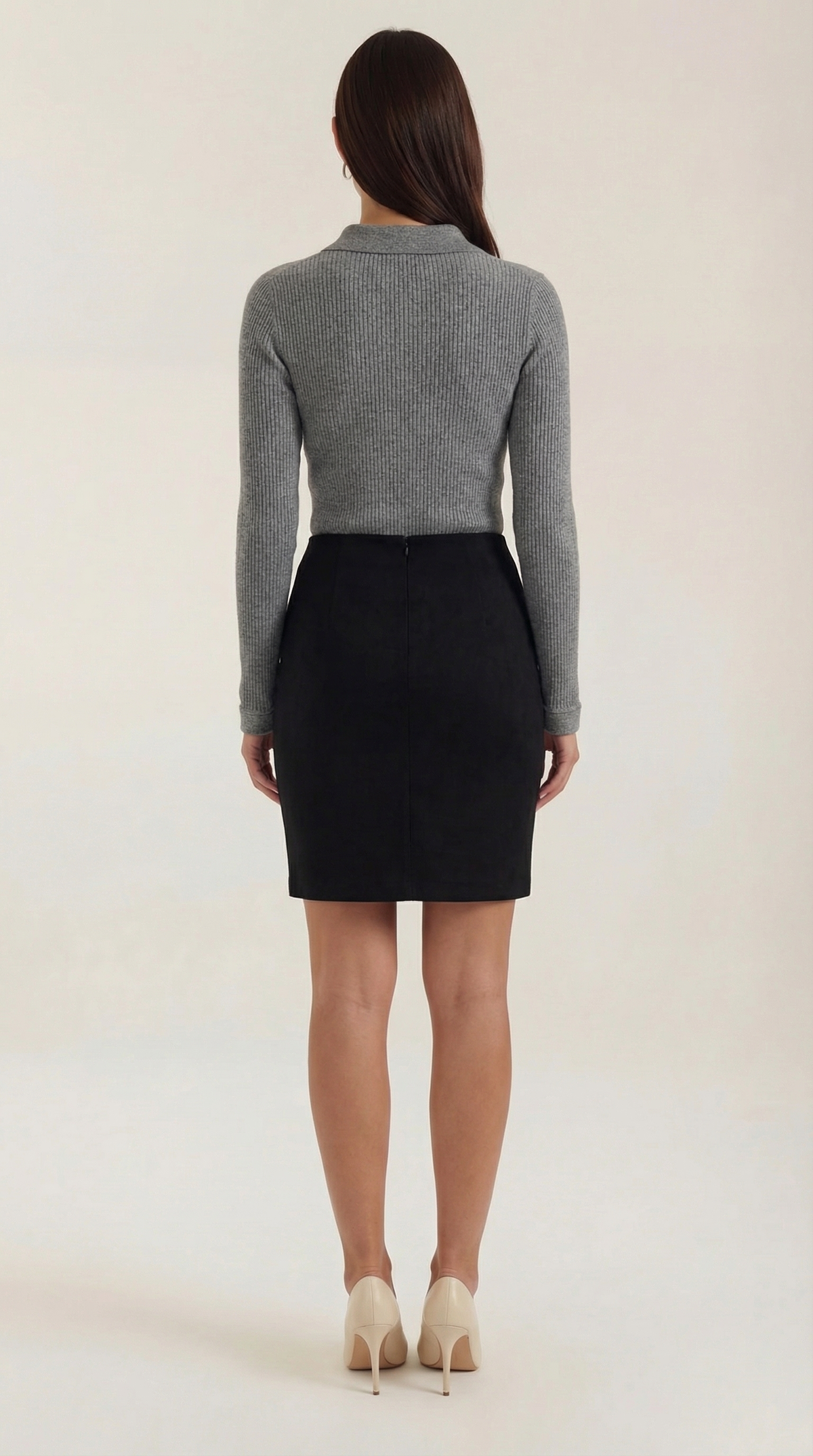 Jersey de lana de manga larga Gail con cuello
